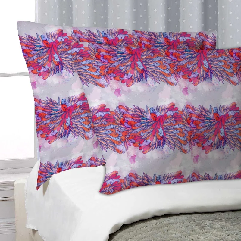 ArtzFolio Pink & Violet Element Pillow Cover Case