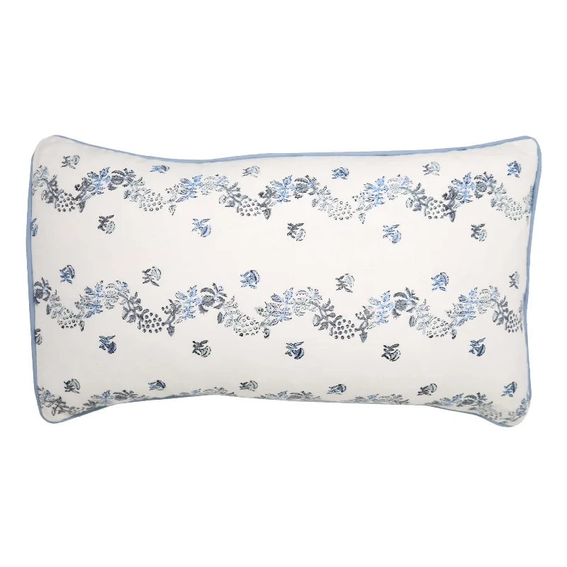 Forget Me Not Lumbar Pillow Cover