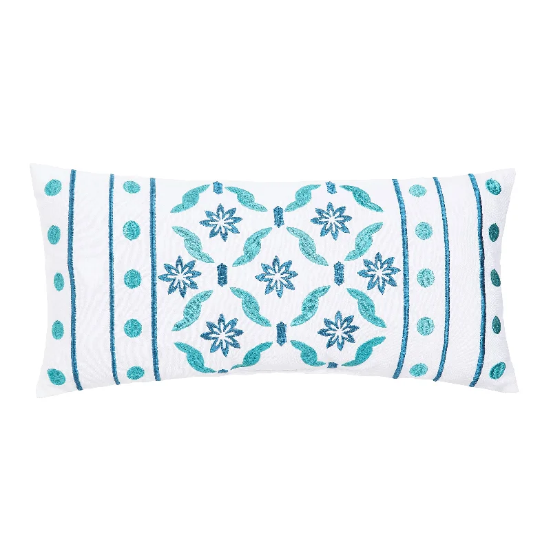 Teal Geo Decorative Pillow