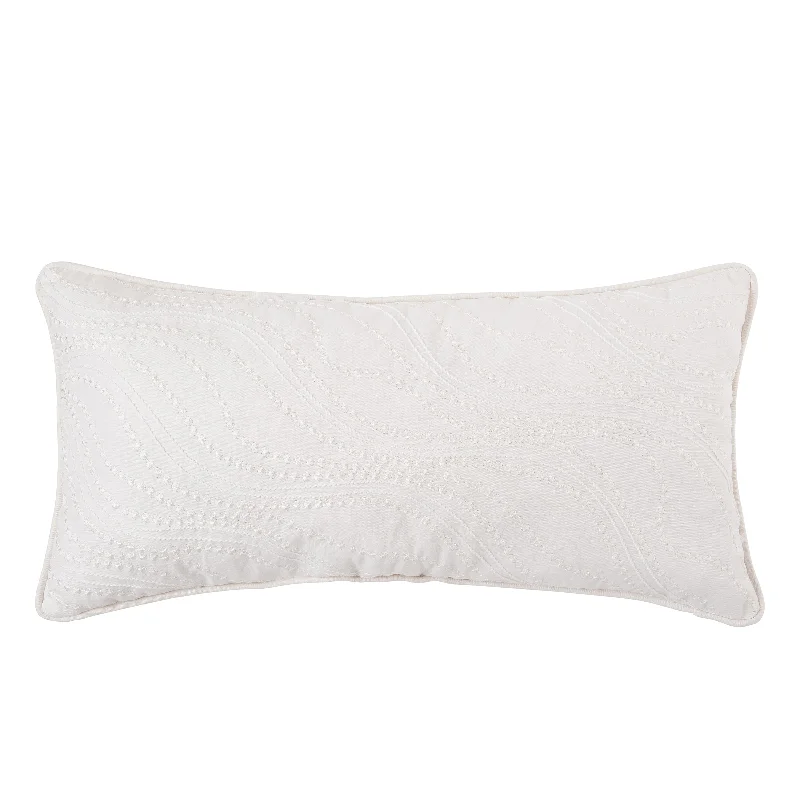 Wave Embroidery Decorative Pillow