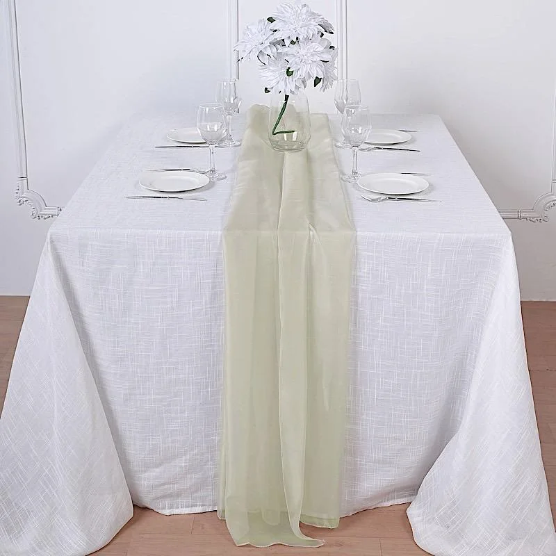 72" Premium Chiffon Extra Long Table Top Runner