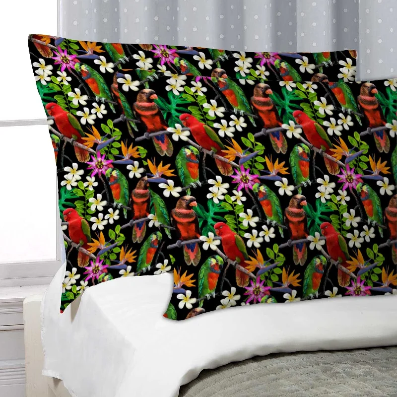 ArtzFolio Exotic Birds & Beautiful Flowers D1 Pillow Cover Case