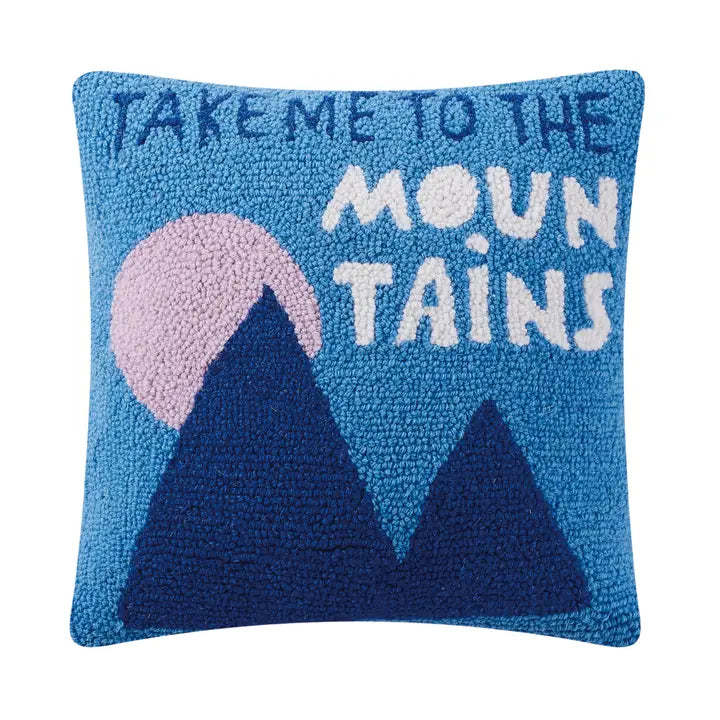 Take Me To the Mountains Hook Pillow