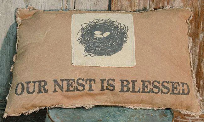 Nest is Blessed Pillow