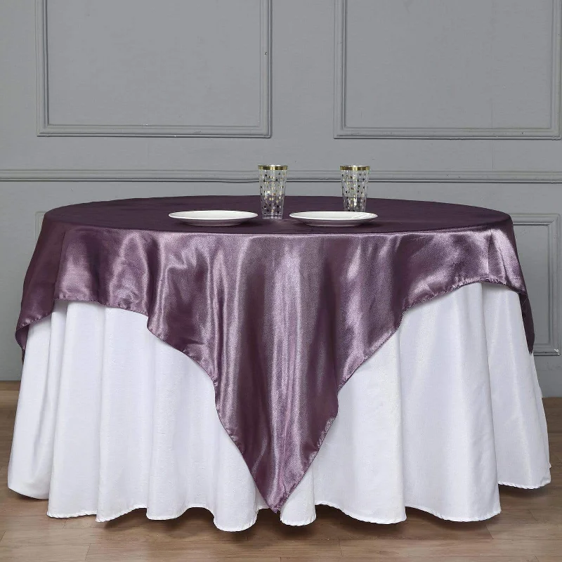 72" x 72" Satin Square Table Overlay Wedding Decorations