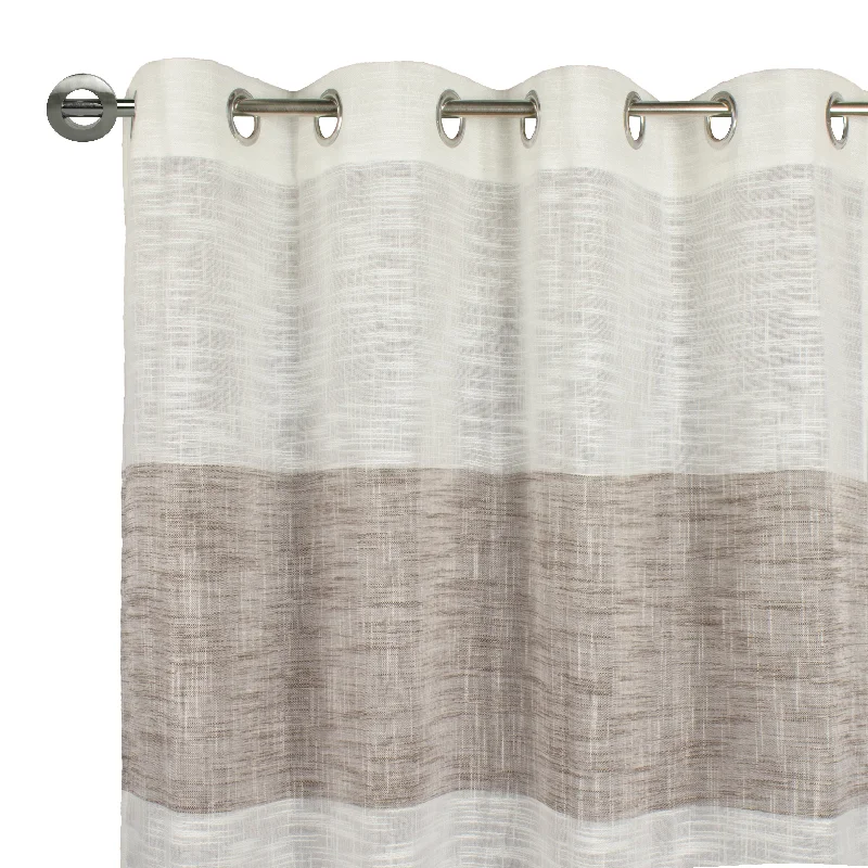 Grommet curtain panel - Elodie - Brown - 54 x 95''