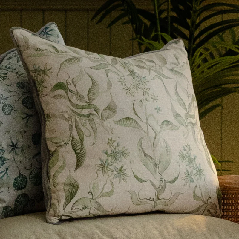 Hettie Printed Piped Cushion Vine