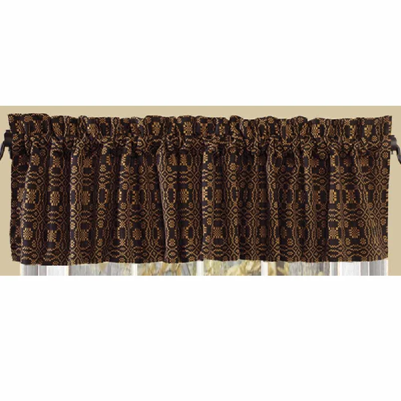 Black Mustard Loverã¦™??S Knot Jacquard Valance Lined VL130011