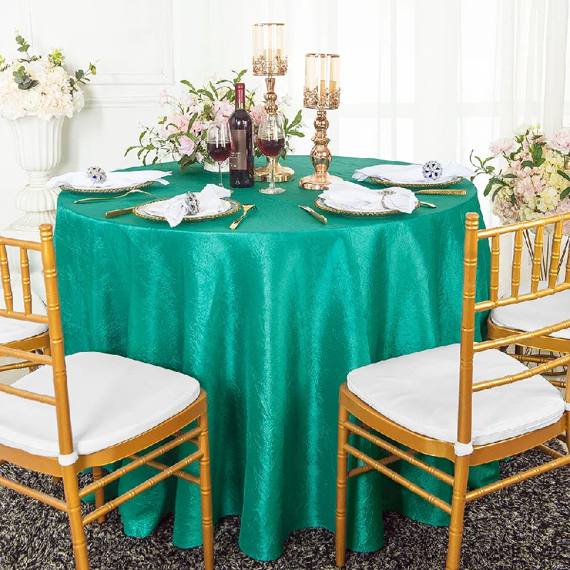 108" Seamless Round Crushed Taffeta Tablecloth - Jade (1pc)