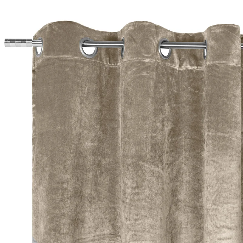 Grommet curtain panel - Luxe - Sand - 52 x 85''