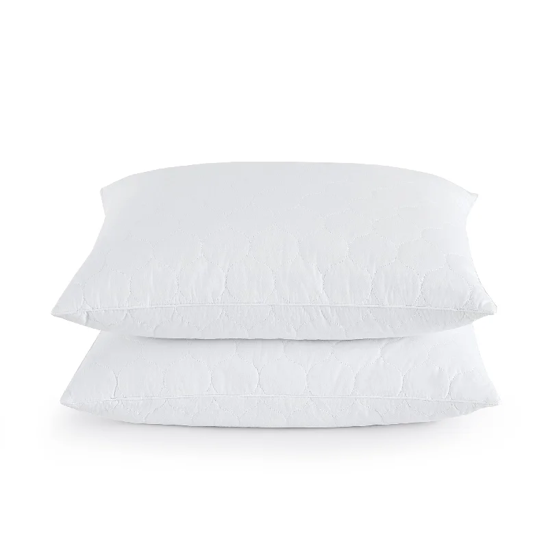 Peace Nest Set of 2 Grey Goose Down Feather Pillows