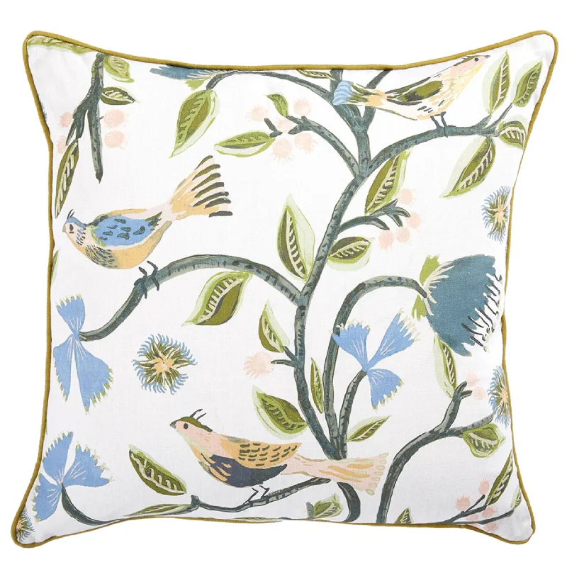 Bird of Eden Cilantro Decorative Throw Pillow