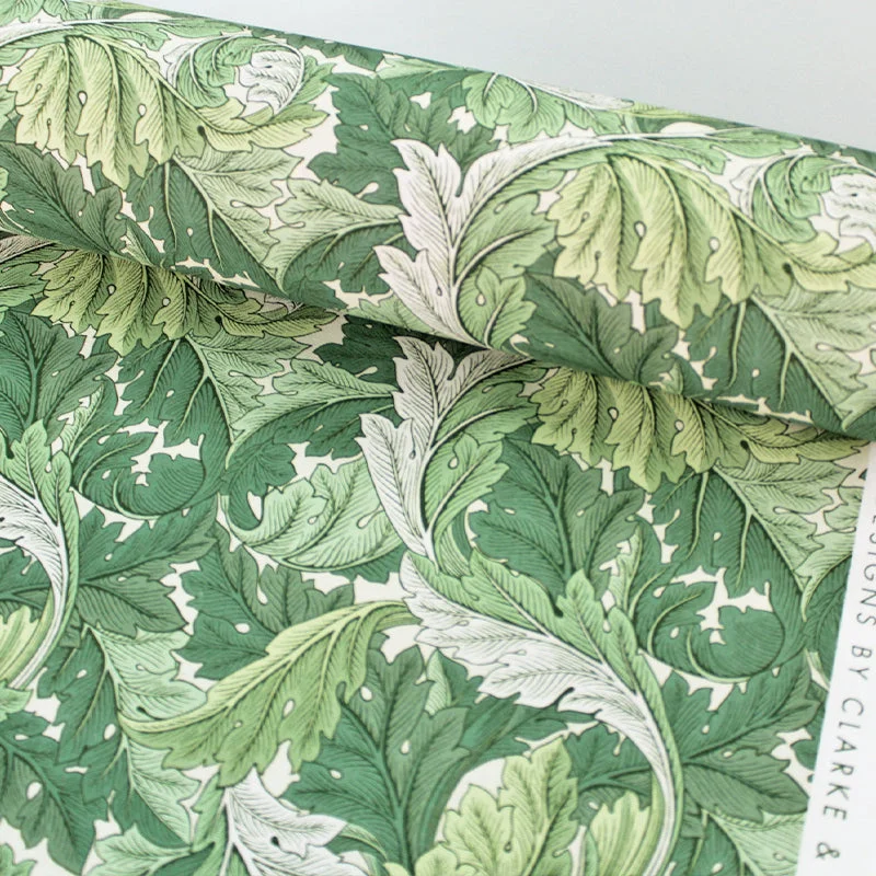 William Morris Soft Furnishing - Acanthus - Apple and Sage