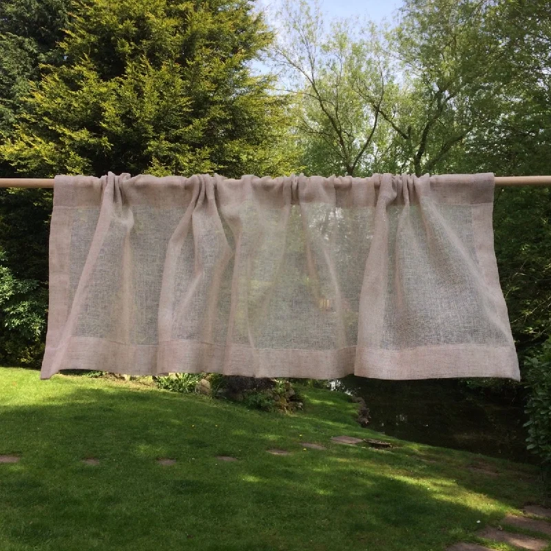 Sankey Sheer Linen Valance Curtain