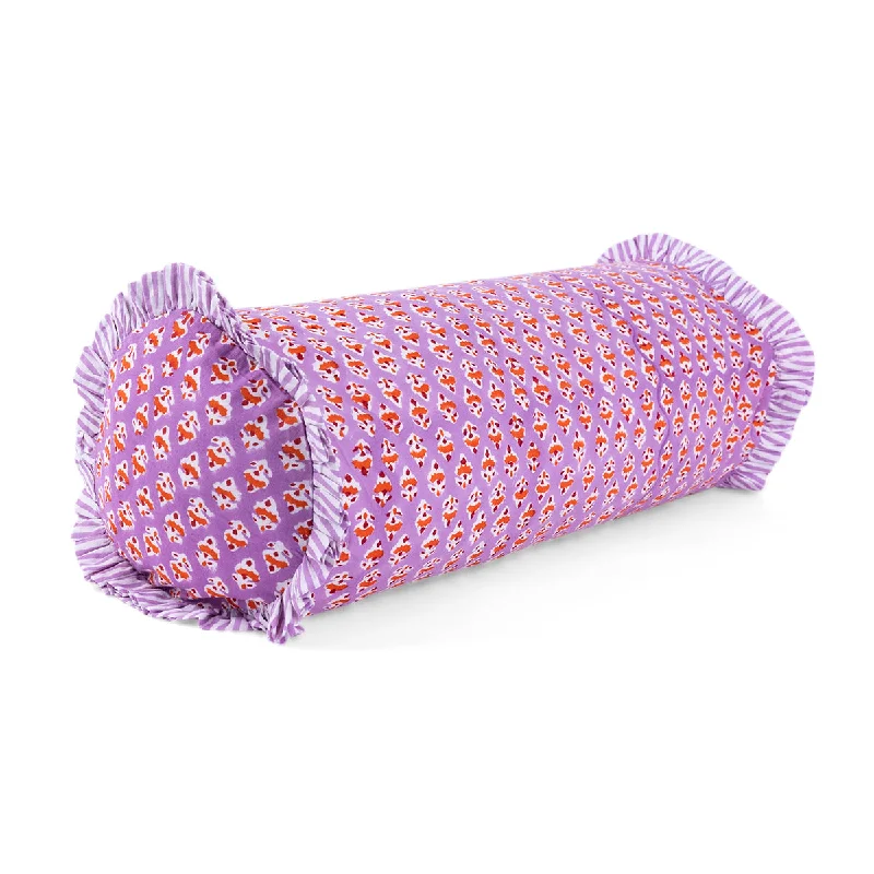 Ruffle Bolster Pillow - Ambroeus