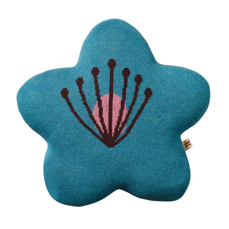 Bloom Shaped Cushion - Blue