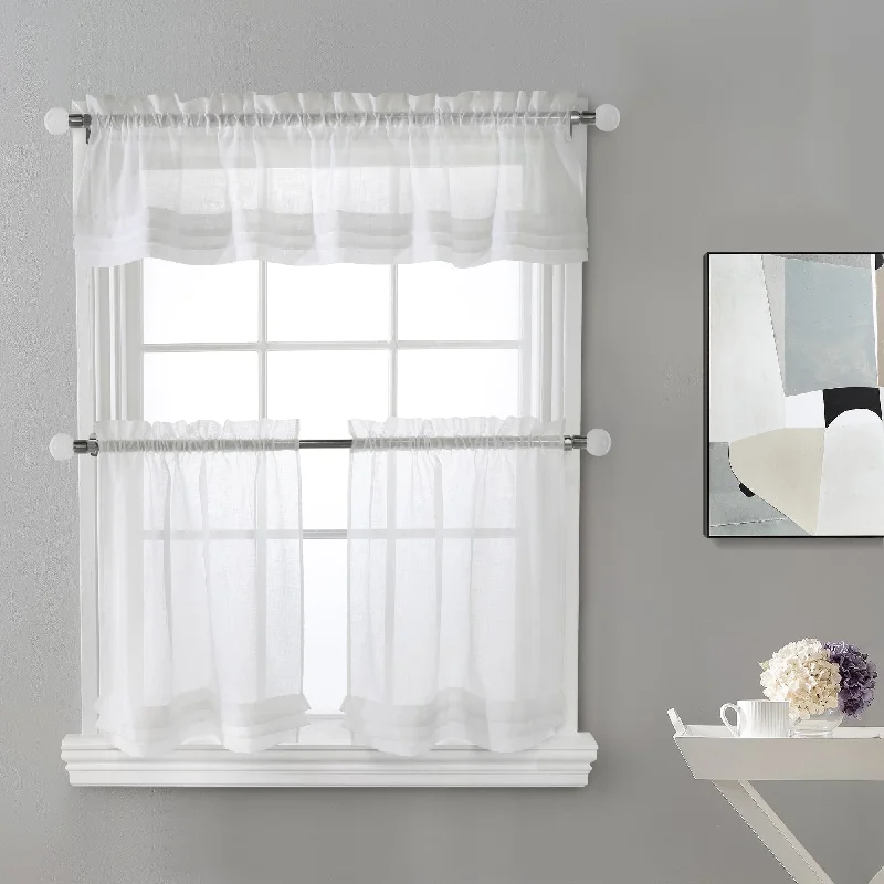 Tier Sets curtain panel - Jane - White