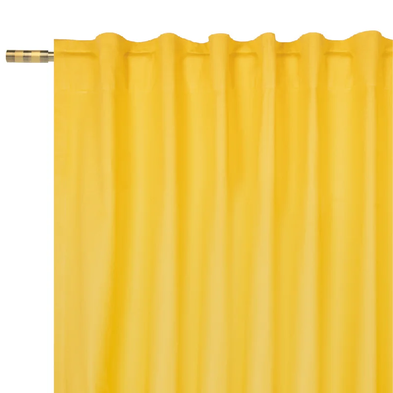 Hidden Tabs curtain panel - Lyons - Yellow - 52 x 96''