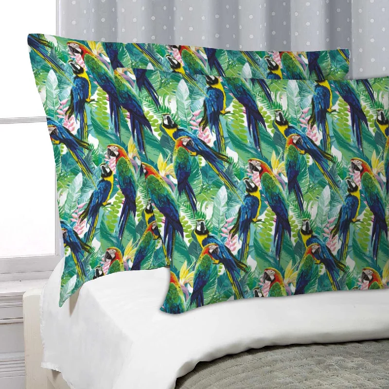 ArtzFolio Exotic Birds & Beautiful Flowers D2 Pillow Cover Case