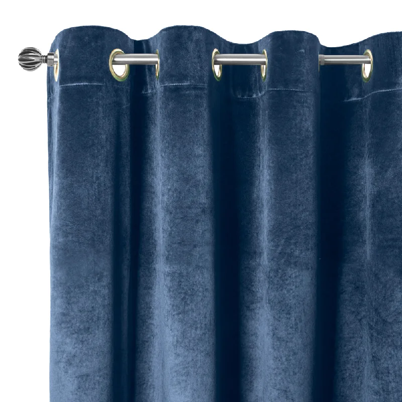 Grommet curtain panel - Luxe - Indigo - 52 x 85''