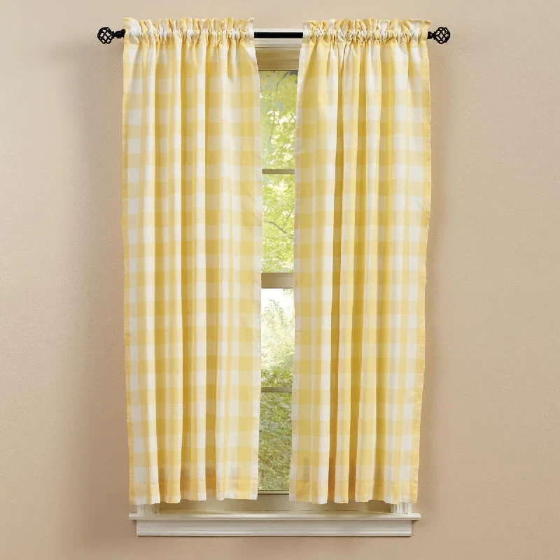 Wicklow Check Short Panel Set 72" X 63" - Yellow Park Designs