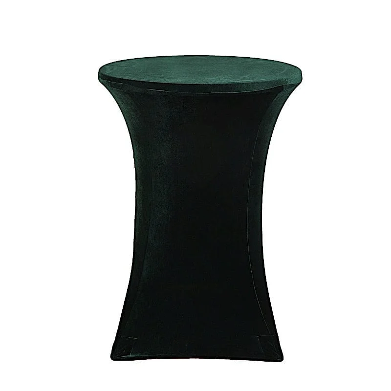 Fitted Cocktail Table Cover Premium Velvet Tablecloth