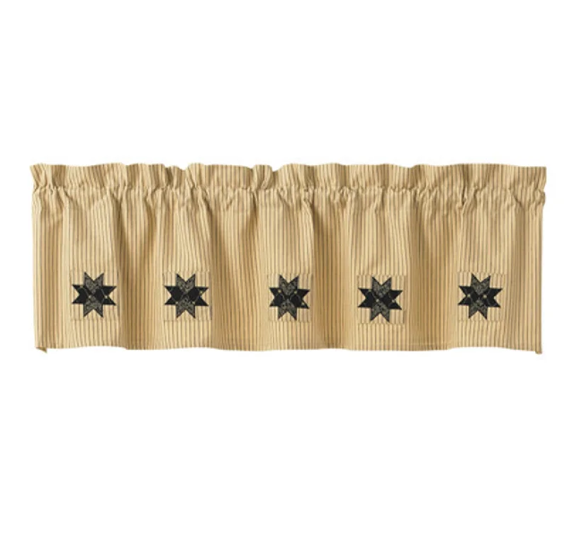 Carrington Lined Ticking Patch  Valance Park designs