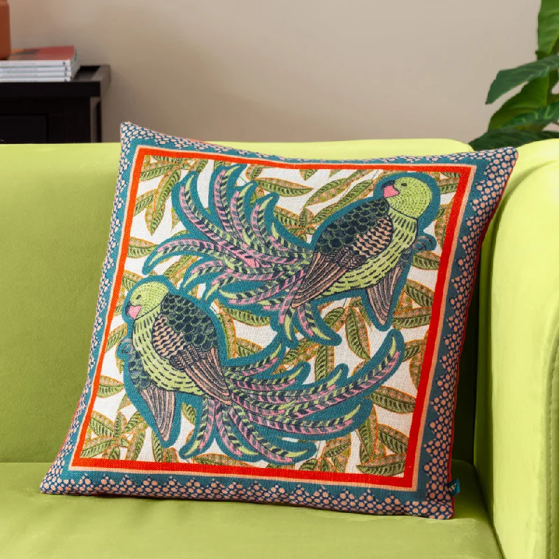 Karasi Parrots Tropical Cushion Multicolour