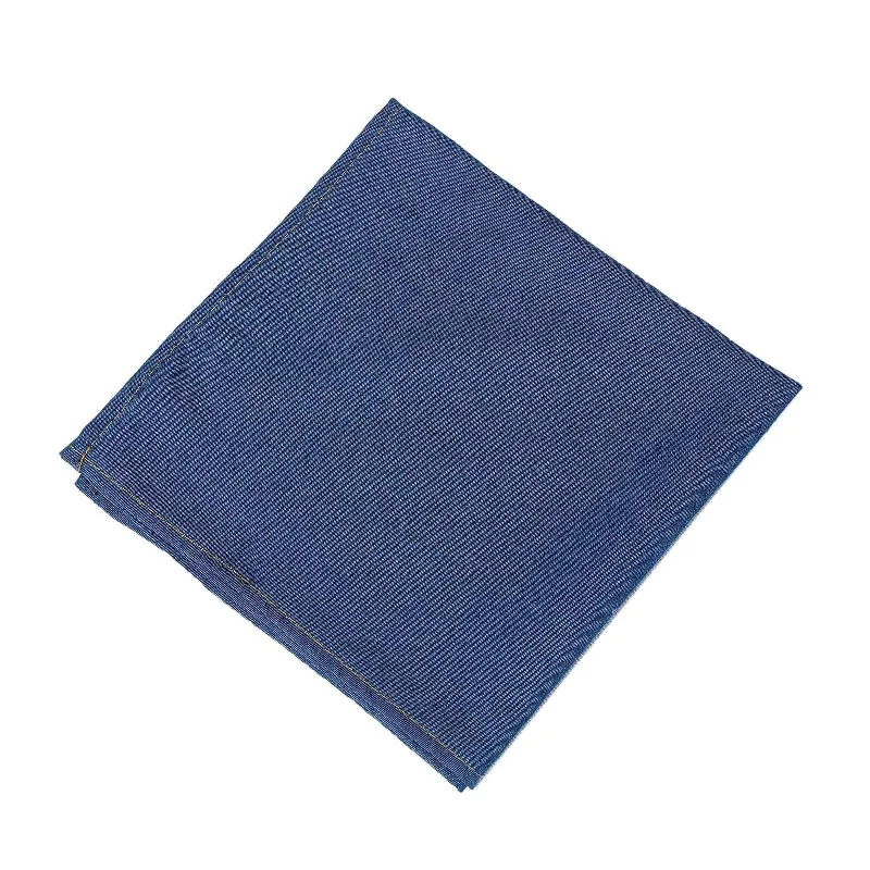 5 pcs 17" x 17" wide Faux Denim Polyester Napkins - Dark Blue