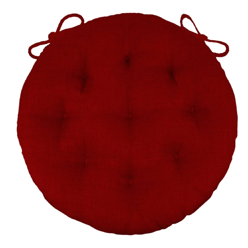 Bistro Chair Cushion - Rave Red - 16" Round Chair Cushion - Indoor / Outdoor