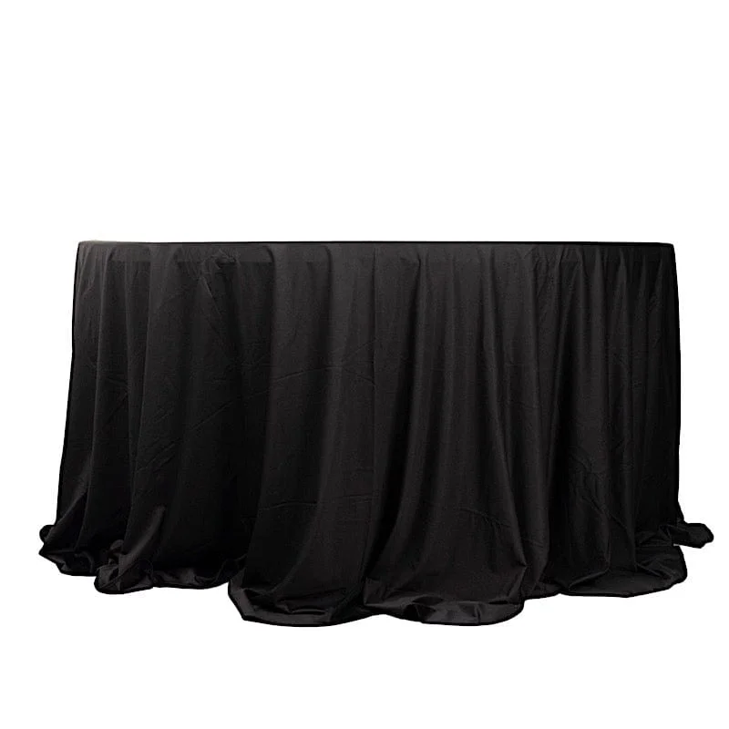 132" Scuba Polyester Round Tablecloth Wedding Table Linens