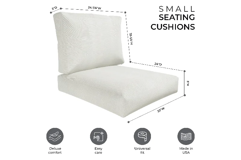 Universal Small Deep Seating Outdoor Furniture Cushions