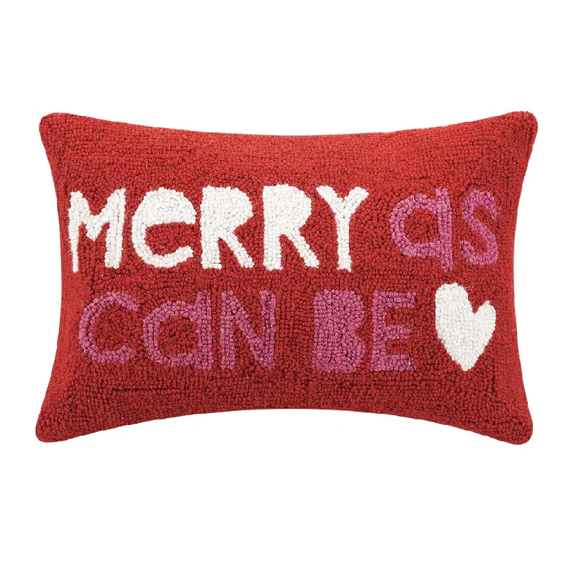 Merry as Can Be Hook Pillow