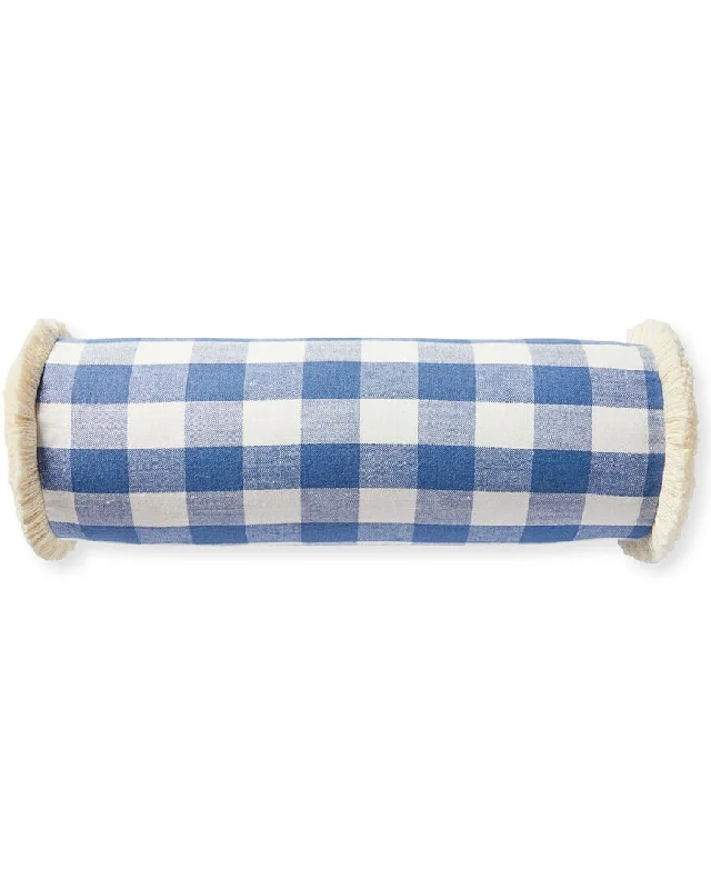 Serena & Lily Classic Linen Gingham Pillow Cover