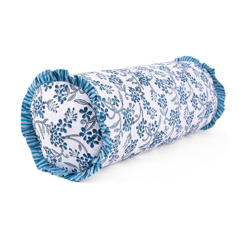 Ruffle Bolster Pillow - Sanibel