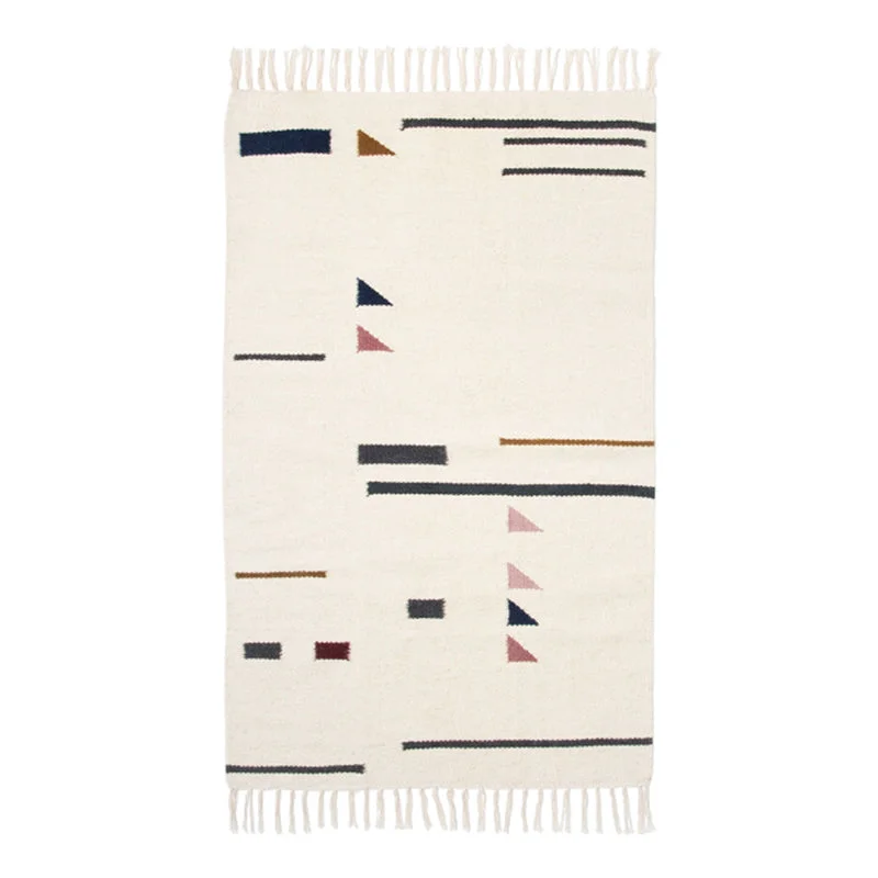 Kelim Rug Medium, Colour Triangles