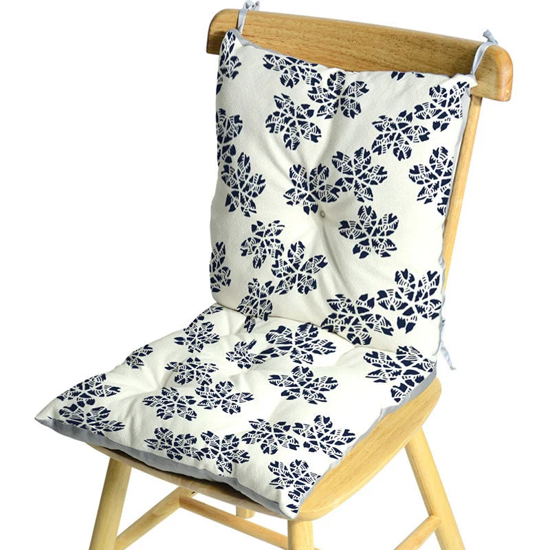 Japanese Dark Blue One-Piece Chair Cushion