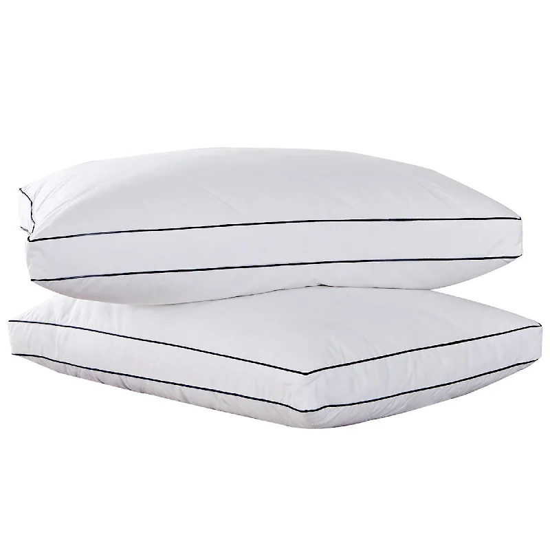 Peace Nest 2 Pack 5% Grey Goose Down Feather Gusset Bed Pillow