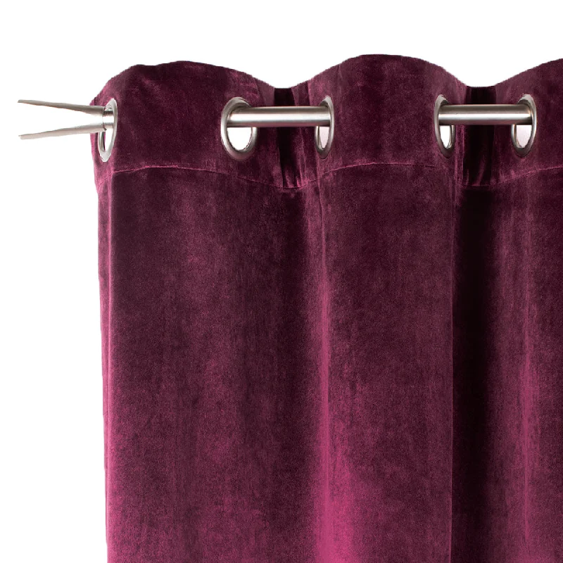 Grommet curtain panel - Luxe - Plum - 52 x 96''