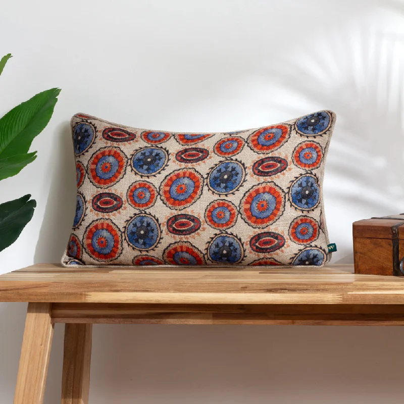 Akamba Tribal Rectangular Cushion Natural