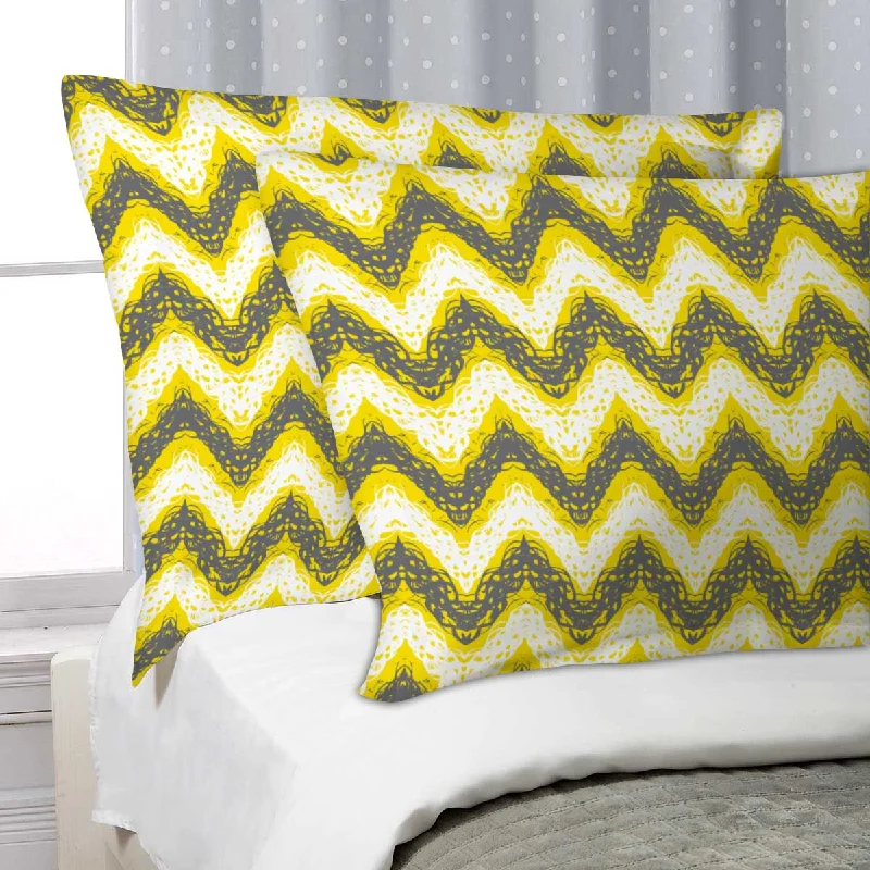 ArtzFolio Brushed Zigzag Pillow Cover Case