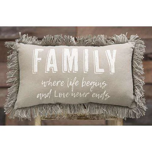 *Family Where Life Begins Pillow