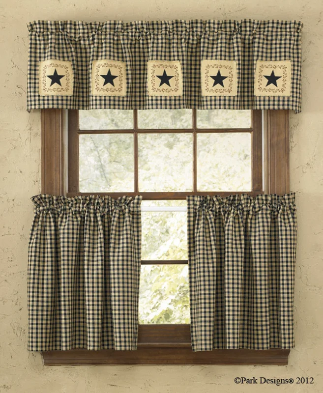 Farmhouse Star Patch Valance Park designs