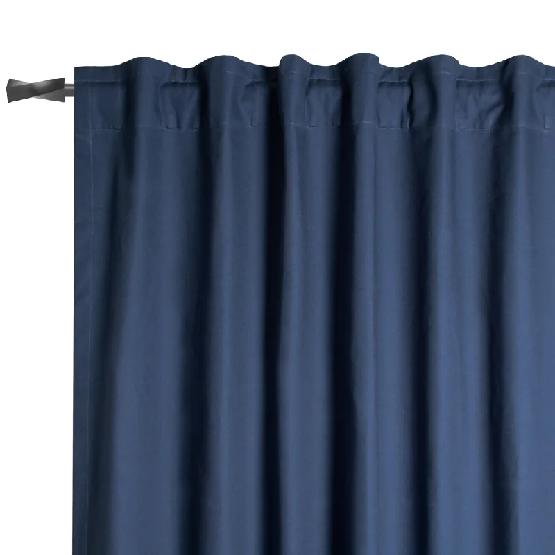 Hidden Tabs curtain panel - Lyons - Indigo - 52 x 63''