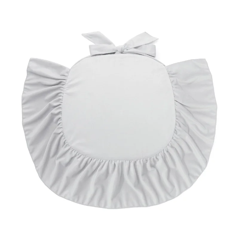 Frill Chair Seat Cushion  Grey