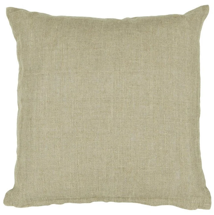 Handmade Contemporary Pillow, Beige