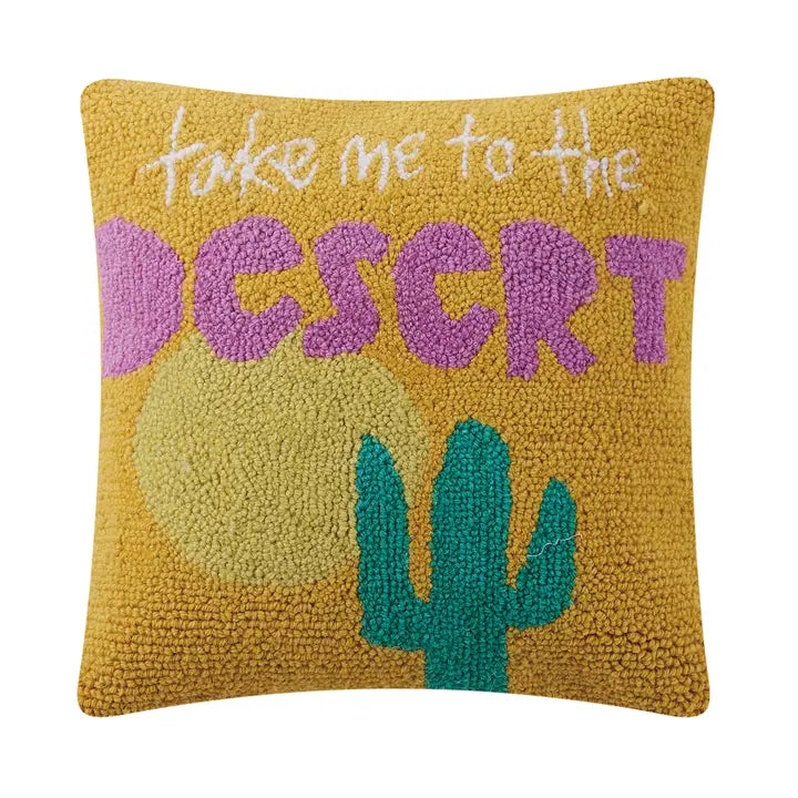 Take Me To the Desert Hook Pillow