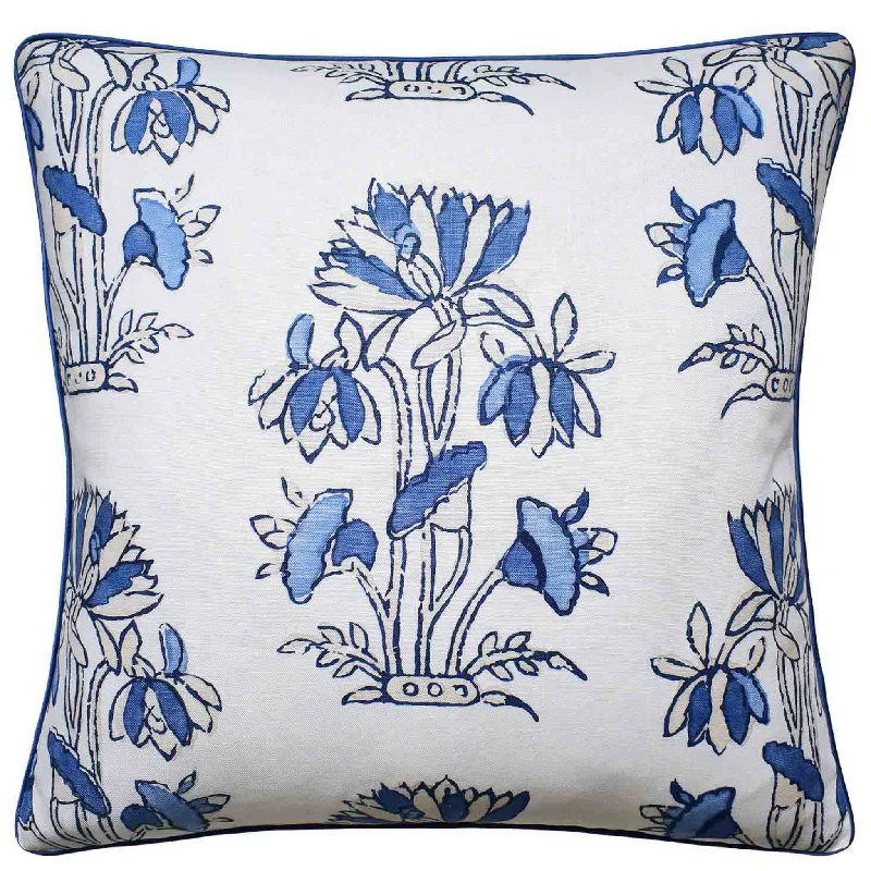 Lily Flower Design Throw Pillow