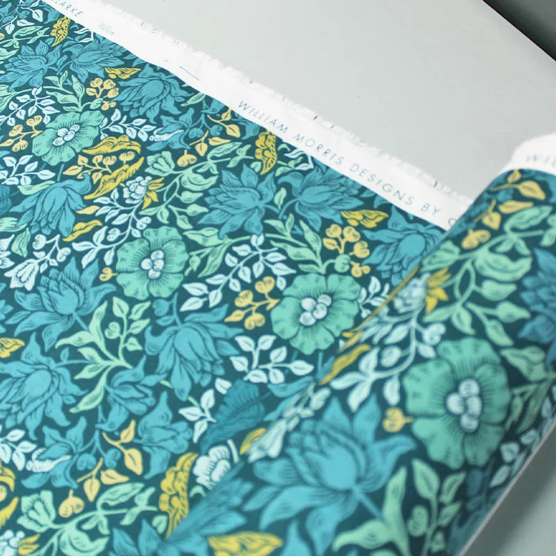 William Morris Soft Furnishing - Mallow - Teal