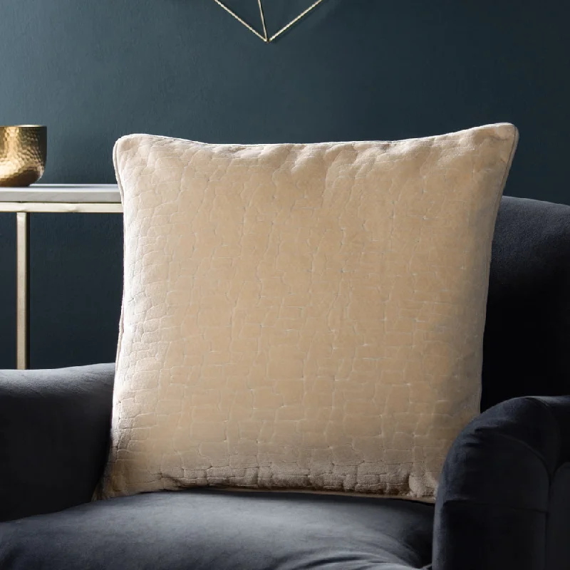 Bloomsbury Velvet Cushion Ivory